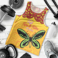 Personalised Tufi Tapa and Tattoo Festival Men Tank Top PNG Oro Butterfly Tapa Pattern LT14 - Polynesian Pride