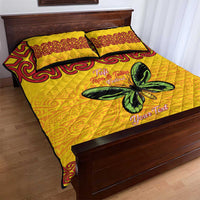 Personalised Tufi Tapa and Tattoo Festival Quilt Bed Set PNG Oro Butterfly Tapa Pattern LT14 - Polynesian Pride