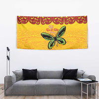 Personalised Tufi Tapa and Tattoo Festival Tapestry PNG Oro Butterfly Tapa Pattern LT14 - Polynesian Pride