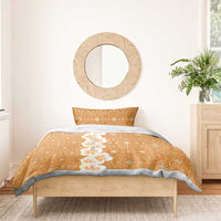 Personalised Tufi Tapa and Tattoo Festival Bedding Set Oro Tapa Cloth With Plumeria LT14 - Polynesian Pride