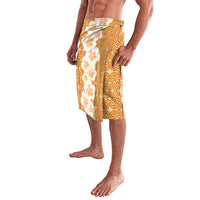 Personalised Tufi Tapa and Tattoo Festival Lavalava Oro Tapa Cloth With Plumeria LT14 - Polynesian Pride