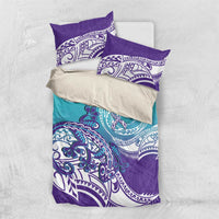 Personalised New Zealand Suicide Prevention Month Bedding Set You Matter NZ Fern With Maori Koru Lizard LT14 US Twin 172cm x 218cm Teal - Polynesian Pride