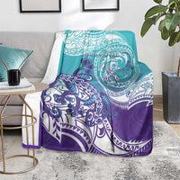 Personalised New Zealand Suicide Prevention Month Blanket You Matter NZ Fern With Maori Koru Lizard LT14 - Polynesian Pride
