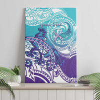 Personalised New Zealand Suicide Prevention Month Canvas Wall Art You Matter NZ Fern With Maori Koru Lizard LT14 - Polynesian Pride