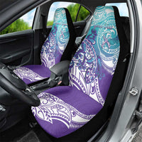 Personalised New Zealand Suicide Prevention Month Car Seat Cover You Matter NZ Fern With Maori Koru Lizard LT14 - Polynesian Pride
