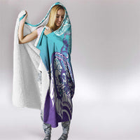Personalised New Zealand Suicide Prevention Month Hooded Blanket You Matter NZ Fern With Maori Koru Lizard LT14 - Polynesian Pride