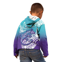 Personalised New Zealand Suicide Prevention Month Kid Hoodie You Matter NZ Fern With Maori Koru Lizard LT14 - Polynesian Pride