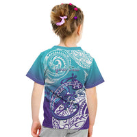 Personalised New Zealand Suicide Prevention Month Kid T Shirt You Matter NZ Fern With Maori Koru Lizard LT14 - Polynesian Pride