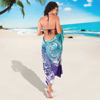 Personalised New Zealand Suicide Prevention Month Sarong You Matter NZ Fern With Maori Koru Lizard LT14 - Polynesian Pride