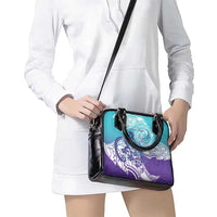 Personalised New Zealand Suicide Prevention Month Shoulder Handbag You Matter NZ Fern With Maori Koru Lizard LT14 - Polynesian Pride