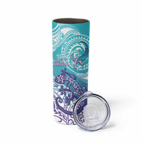 Personalised New Zealand Suicide Prevention Month Skinny Tumbler You Matter NZ Fern With Maori Koru Lizard LT14 - Polynesian Pride