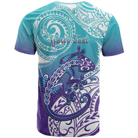 Personalised New Zealand Suicide Prevention Month T Shirt You Matter NZ Fern With Maori Koru Lizard LT14 - Polynesian Pride