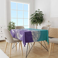 Personalised New Zealand Suicide Prevention Month Tablecloth You Matter NZ Fern With Maori Koru Lizard LT14 - Polynesian Pride