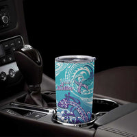 Personalised New Zealand Suicide Prevention Month Tumbler Cup You Matter NZ Fern With Maori Koru Lizard LT14 - Polynesian Pride
