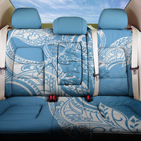 Personalised New Zealand Autism Awareness Back Car Seat Cover NZ Fern With Maori Koru Lizard LT14 One Size Blue - Polynesian Pride