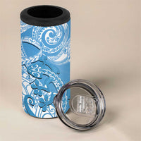 New Zealand Autism Awareness 4 in 1 Can Cooler Tumbler NZ Fern With Maori Koru Lizard LT14 - Polynesian Pride