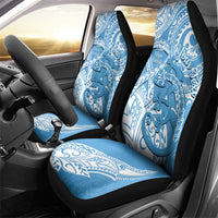 Personalised New Zealand Autism Awareness Car Seat Cover NZ Fern With Maori Koru Lizard LT14 - Polynesian Pride