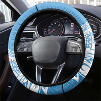 New Zealand Autism Awareness Steering Wheel Cover NZ Fern With Maori Koru Lizard LT14 - Polynesian Pride