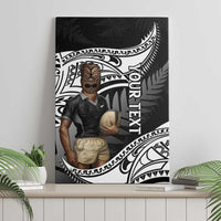 Custom New Zealand Silver Fern Rugby Canvas Wall Art 2024 Aotearoa Maori Mascot Go All Black LT14 - Polynesian Pride