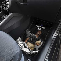 Custom New Zealand Silver Fern Rugby Car Mats 2024 Aotearoa Maori Mascot Go All Black LT14 - Polynesian Pride
