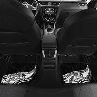 Custom New Zealand Silver Fern Rugby Car Mats 2024 Aotearoa Maori Mascot Go All Black LT14 Set 2pcs - Back Black - Polynesian Pride