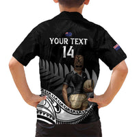Custom New Zealand Silver Fern Rugby Hawaiian Shirt 2024 Aotearoa Maori Mascot Go All Black LT14 - Polynesian Pride