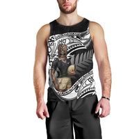 Custom New Zealand Silver Fern Rugby Men Tank Top 2024 Aotearoa Maori Mascot Go All Black LT14 - Polynesian Pride