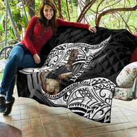 Custom New Zealand Silver Fern Rugby Quilt 2024 Aotearoa Maori Mascot Go All Black LT14 - Polynesian Pride