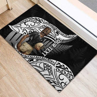 Custom New Zealand Silver Fern Rugby Rubber Doormat 2024 Aotearoa Maori Mascot Go All Black LT14 - Polynesian Pride