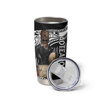 Custom New Zealand Silver Fern Rugby Tumbler Cup 2024 Aotearoa Maori Mascot Go All Black LT14 - Polynesian Pride