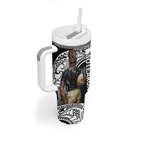 Custom New Zealand Silver Fern Rugby Tumbler With Handle 2024 Aotearoa Maori Mascot Go All Black LT14 - Polynesian Pride