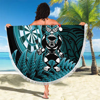 New Zealand Darts Christmas Beach Blanket Maori Fern Merry Dartsmas LT14 - Polynesian Pride