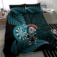 New Zealand Darts Christmas Bedding Set Maori Fern Merry Dartsmas - Polynesian Pride
