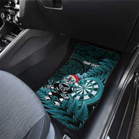 Personalised New Zealand Darts Christmas Car Mats Maori Fern Merry Dartsmas LT14 - Polynesian Pride