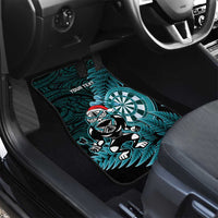 Personalised New Zealand Darts Christmas Car Mats Maori Fern Merry Dartsmas LT14 - Polynesian Pride