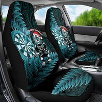 New Zealand Darts Christmas Car Seat Cover Maori Fern Merry Dartsmas LT14 - Polynesian Pride