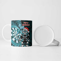 Personalised New Zealand Darts Christmas Ceramic Mug Maori Fern Merry Dartsmas LT14 - Polynesian Pride
