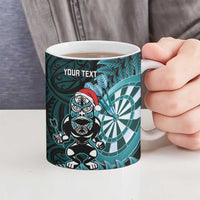 Personalised New Zealand Darts Christmas Ceramic Mug Maori Fern Merry Dartsmas LT14 - Polynesian Pride