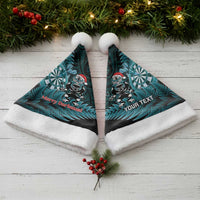 Personalised New Zealand Darts Christmas Santa Hat Maori Fern Merry Dartsmas LT14 - Polynesian Pride