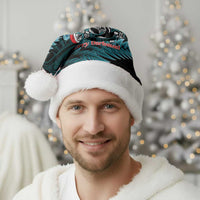 Personalised New Zealand Darts Christmas Santa Hat Maori Fern Merry Dartsmas LT14 - Polynesian Pride