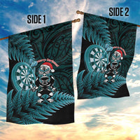 New Zealand Darts Christmas Garden Flag Maori Fern Merry Dartsmas LT14 - Polynesian Pride