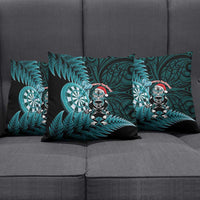 New Zealand Darts Christmas Pillow Cover Maori Fern Merry Dartsmas LT14 - Polynesian Pride
