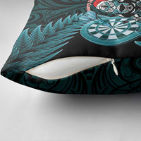 New Zealand Darts Christmas Pillow Cover Maori Fern Merry Dartsmas LT14 - Polynesian Pride
