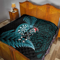 New Zealand Darts Christmas Quilt Maori Fern Merry Dartsmas LT14 - Polynesian Pride