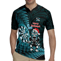 Personalised New Zealand Darts Christmas Rugby Jersey Maori Fern Merry Dartsmas LT14 - Polynesian Pride