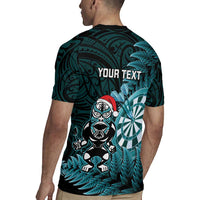 Personalised New Zealand Darts Christmas Rugby Jersey Maori Fern Merry Dartsmas LT14 - Polynesian Pride