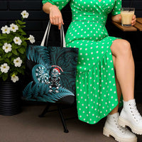 New Zealand Darts Christmas Tote Bag Maori Fern Merry Dartsmas LT14 - Polynesian Pride