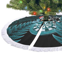 New Zealand Darts Christmas Tree Skirt Maori Fern Merry Dartsmas LT14 - Polynesian Pride