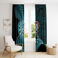 New Zealand Darts Christmas Window Curtain Maori Fern Merry Dartsmas LT14 - Polynesian Pride
