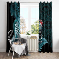 New Zealand Darts Christmas Window Curtain Maori Fern Merry Dartsmas LT14 - Polynesian Pride